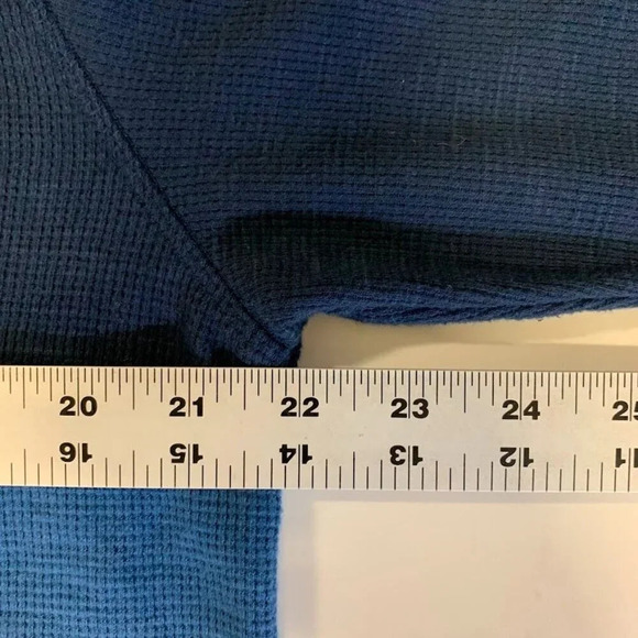 Volcom Men's Thermal Waffle Colorblock Lightweight Sweater Pullover Hoodie SZ L - Picture 10 of 11